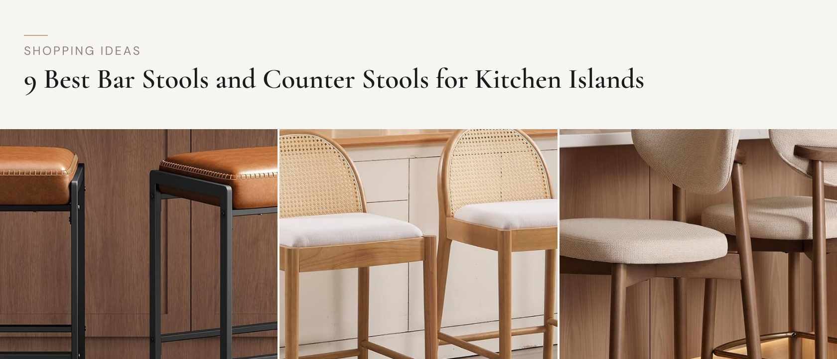 9 Best Bar Stools and Counter Stools for Kitchen Islands