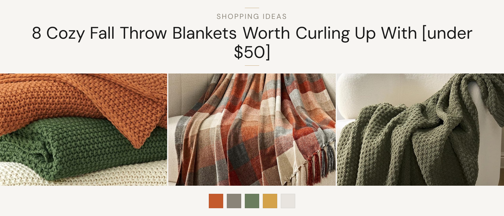8 Cozy Fall Throw Blankets Worth Curling Up With [under $50]