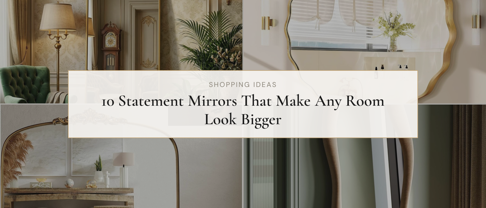 10 Statement Mirrors That Make Any Room Look Bigger