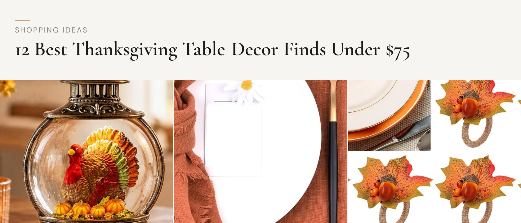 12 Best Thanksgiving Table Decor Finds Under $75