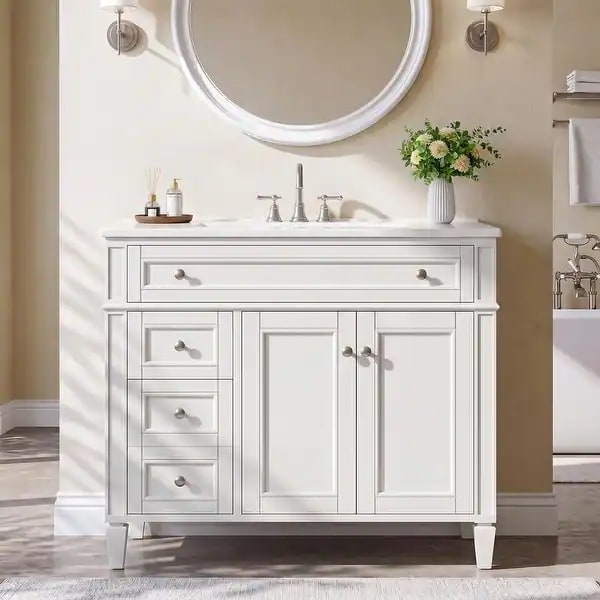 36-Inch Freestanding Bathroom Vanity with Ceramic Basin - Photo 2