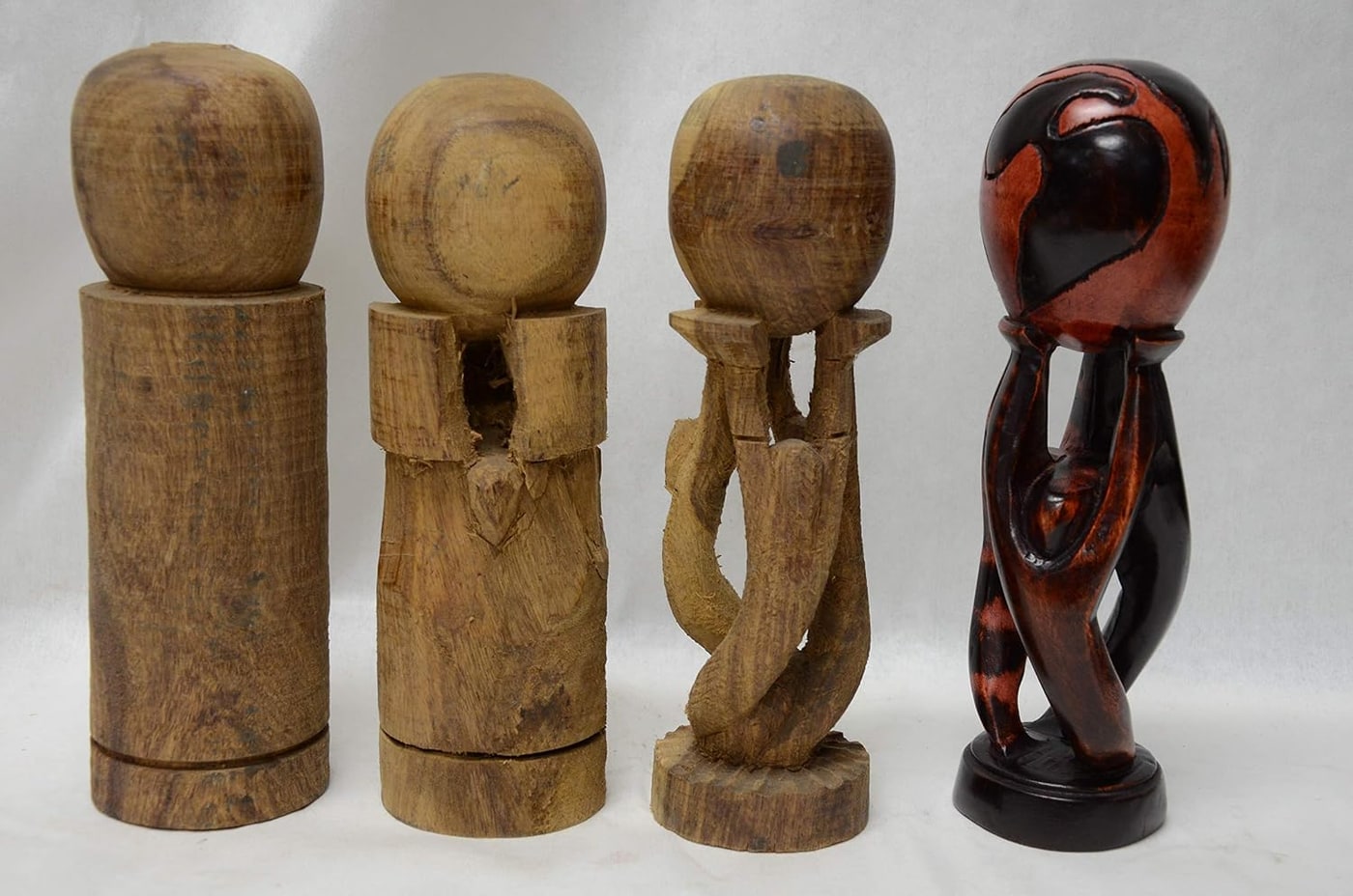 Hand-Carved African Unity Globe Wood Award, 9" - Photo 3