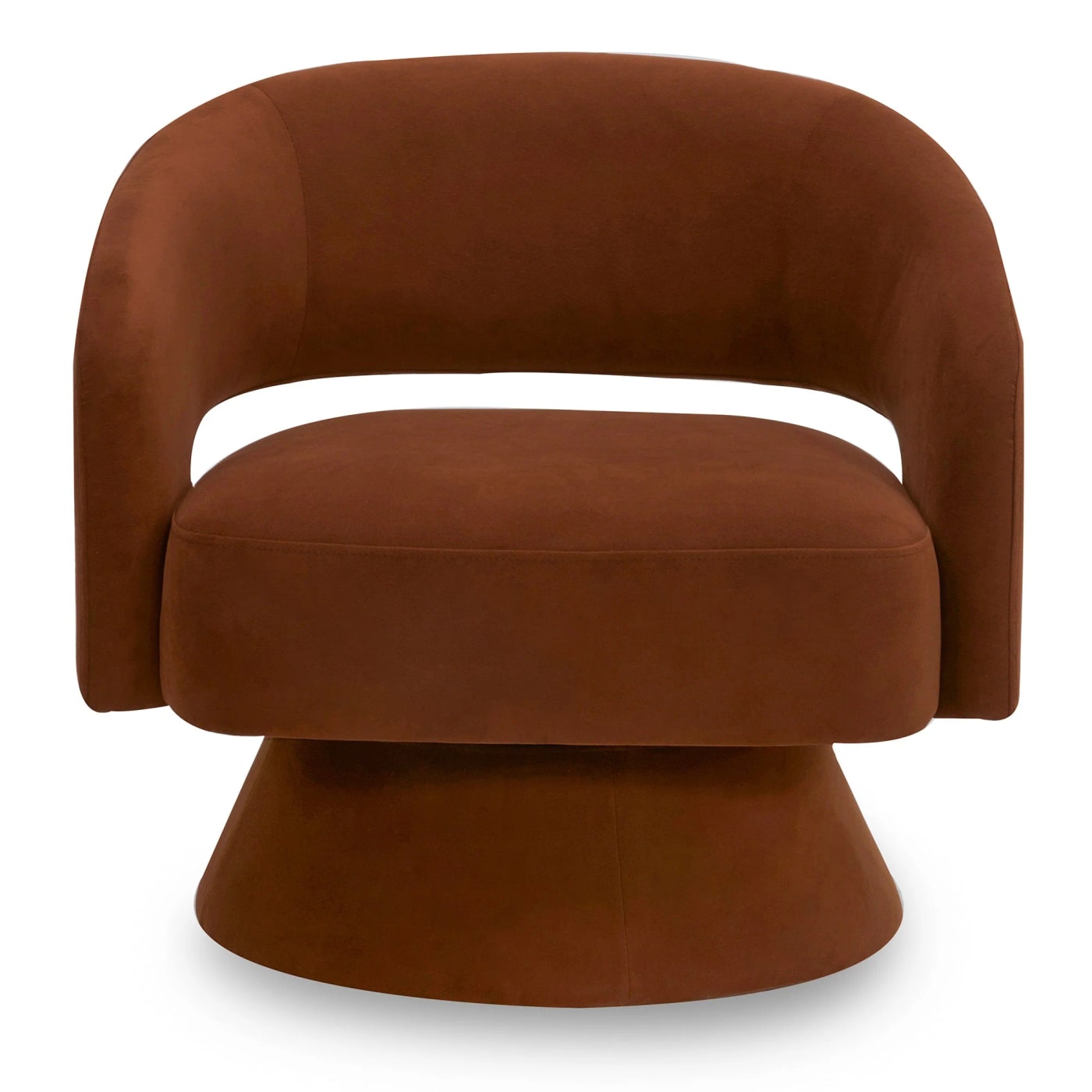 Ambre Velvet Swivel Accent Chair - Photo 2