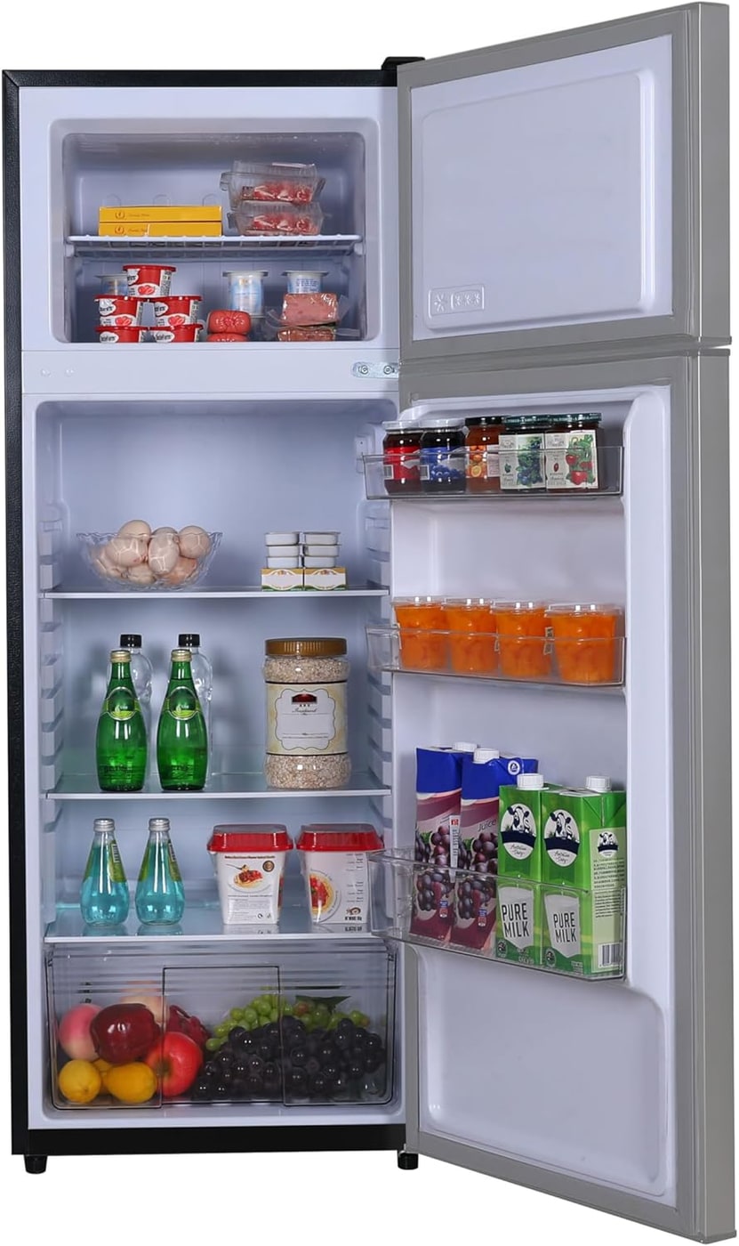 Compact Two-Door Refrigerator with Freezer, 7.5 Cu Ft - Photo 4