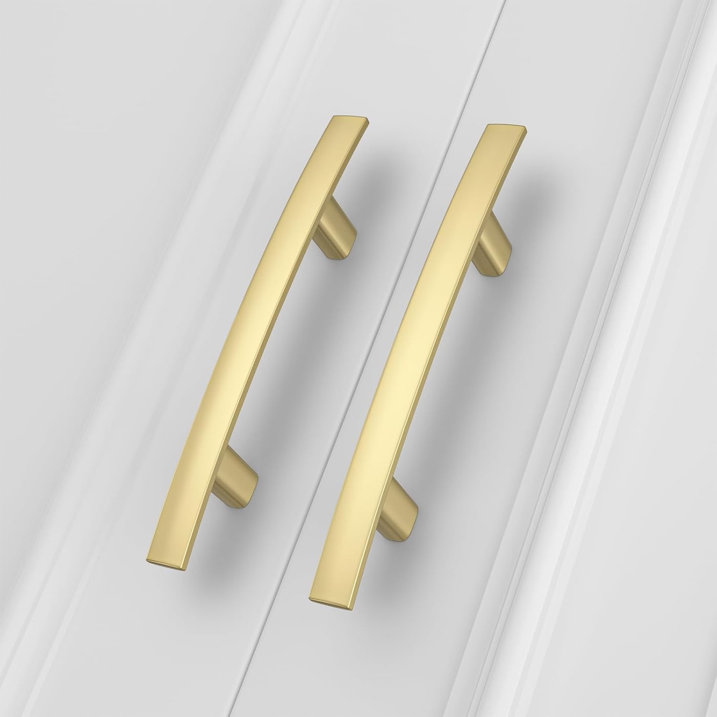 Arched Zinc Alloy Cabinet Pulls, 20-Pack - Matte Gold