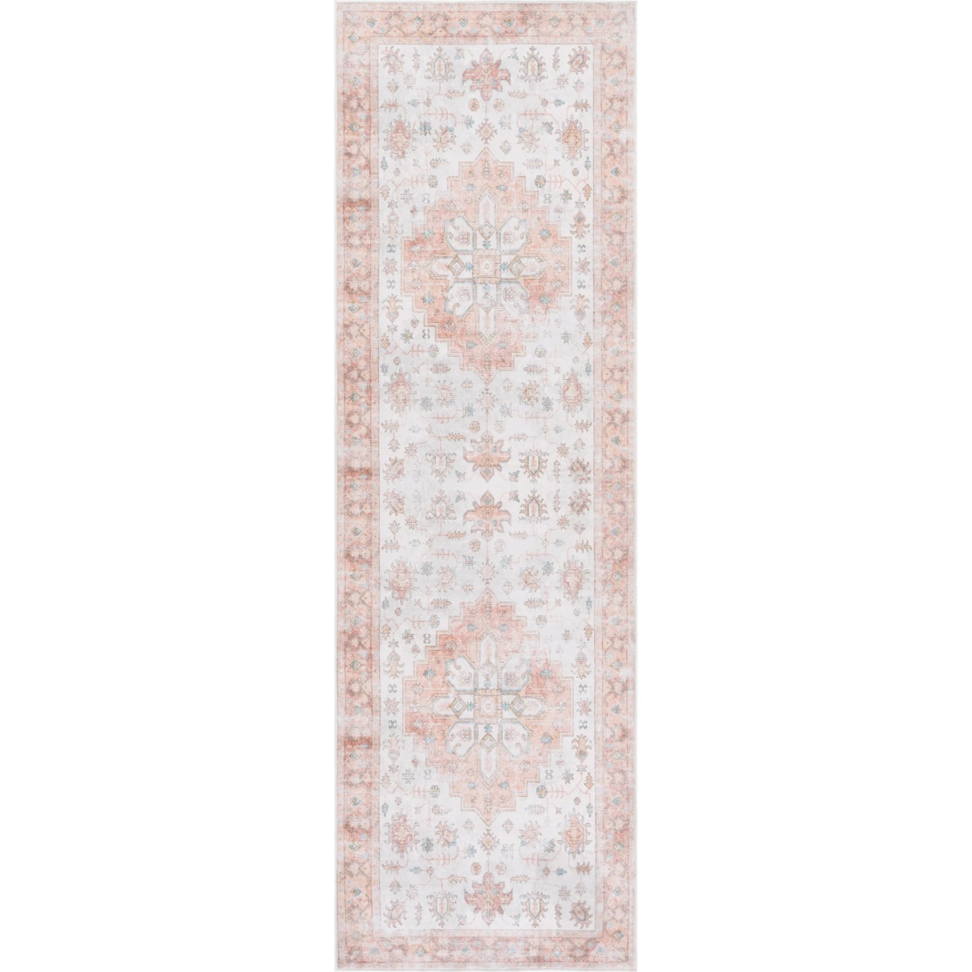 Arizona Beige & Rust Traditional Area Rug