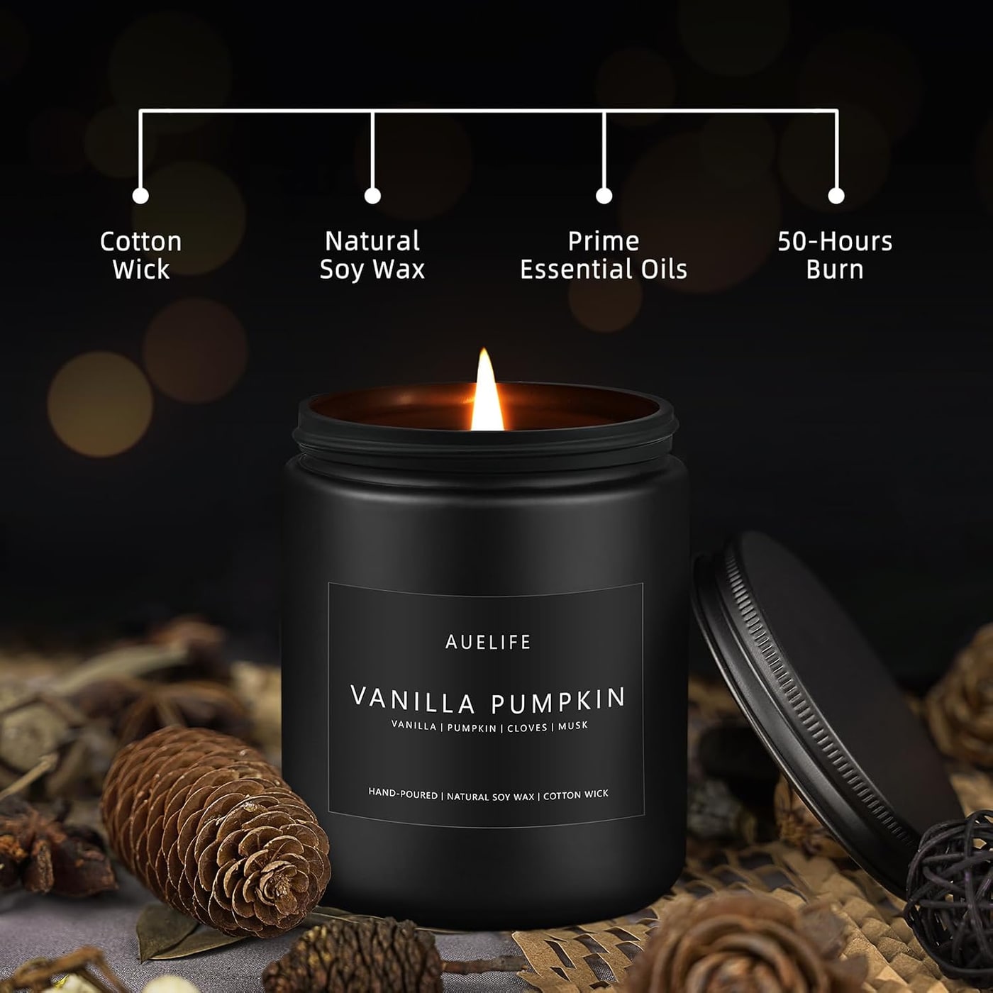 Fall Soy Wax Scented Candle - Photo 4