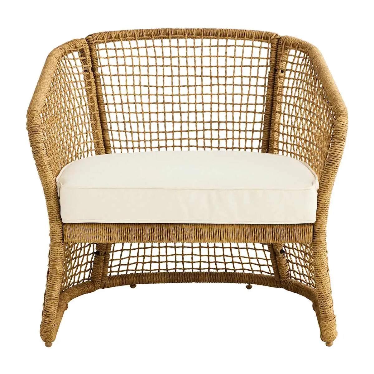 Pair of Bali Natural Wicker Club Chairs - Photo 2