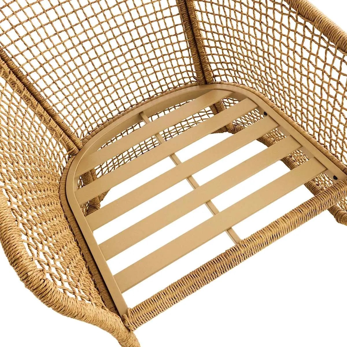 Pair of Bali Natural Wicker Club Chairs - Photo 4