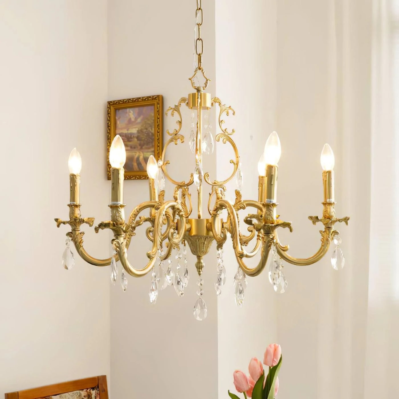Barret Crystal Traditional Chandelier - Photo 2