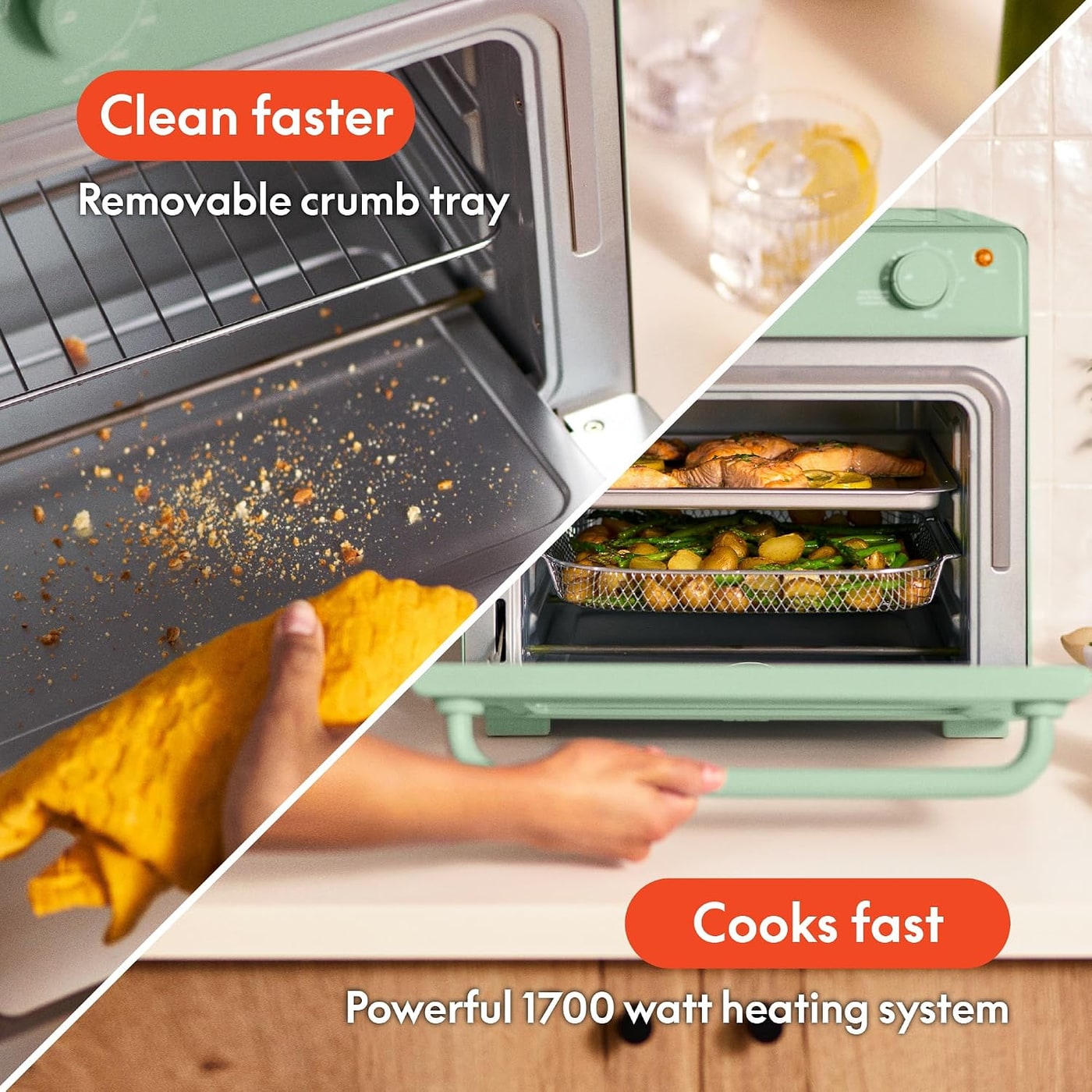 7-in-1 Air Fry Toaster Oven with EverGood Trays - Photo 4