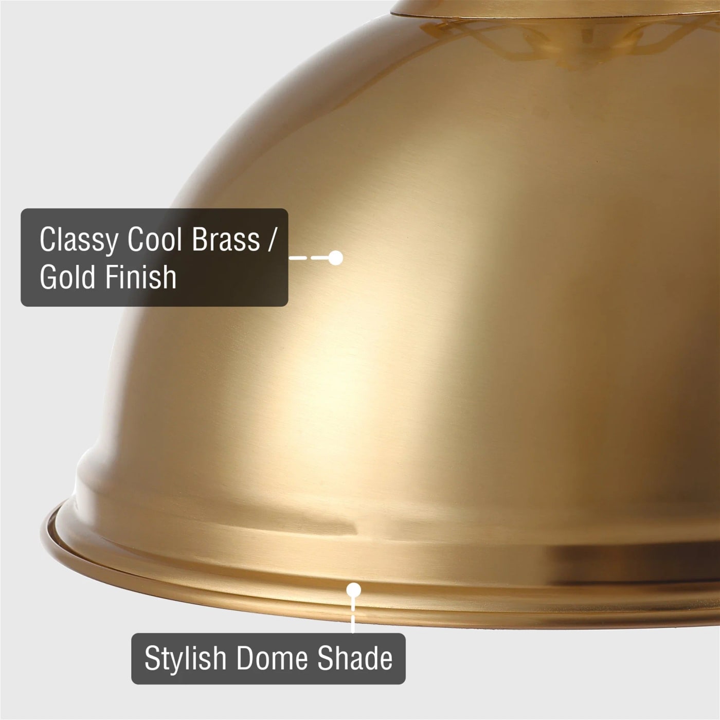 Belle Industrial Dome Pendant Light - Photo 2