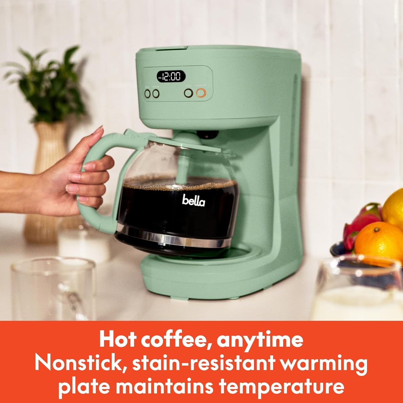 12-Cup Programmable Drip Coffee Maker with Glass Carafe - Photo 3