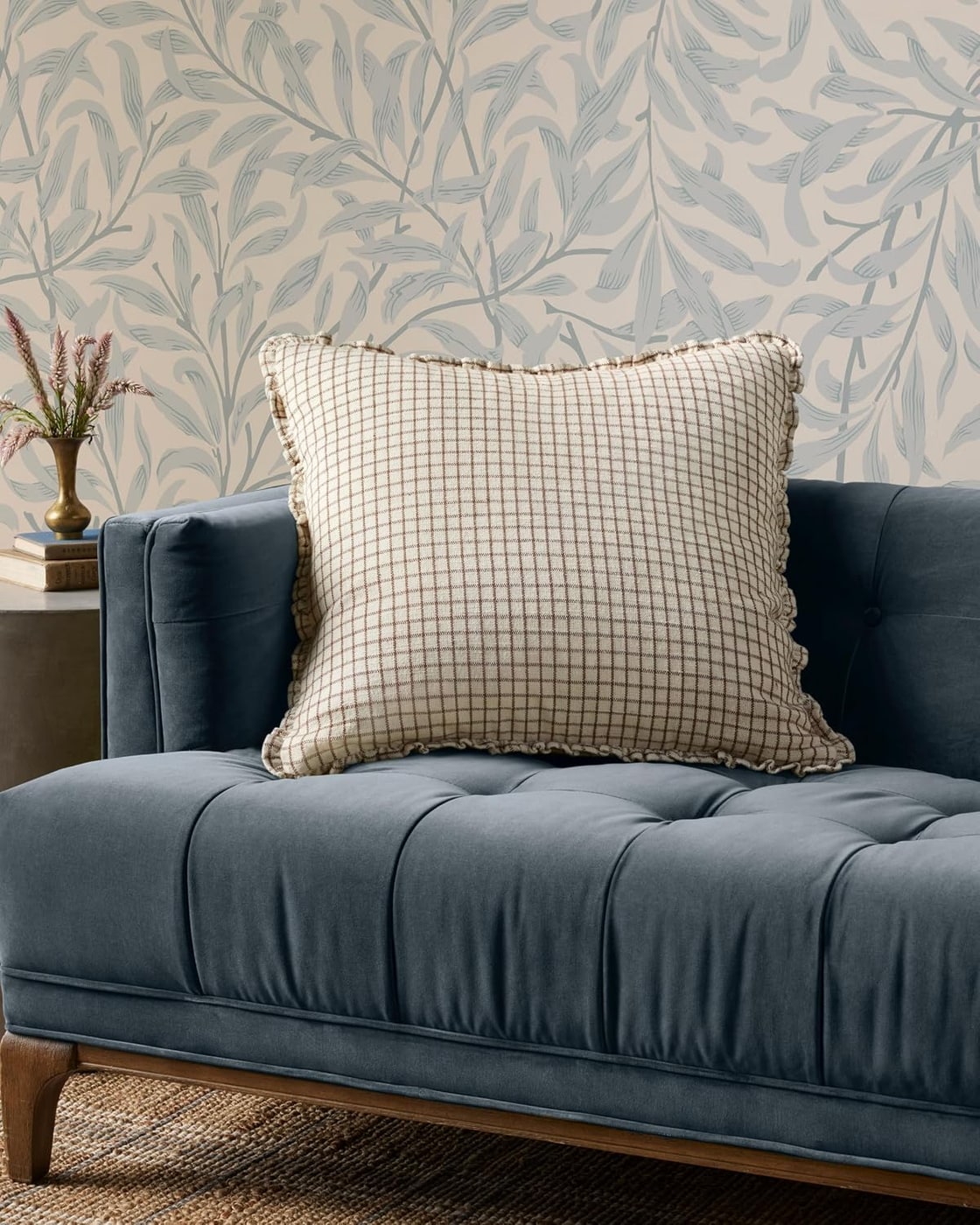 Brown & Tan Plaid Throw Pillow - Photo 3