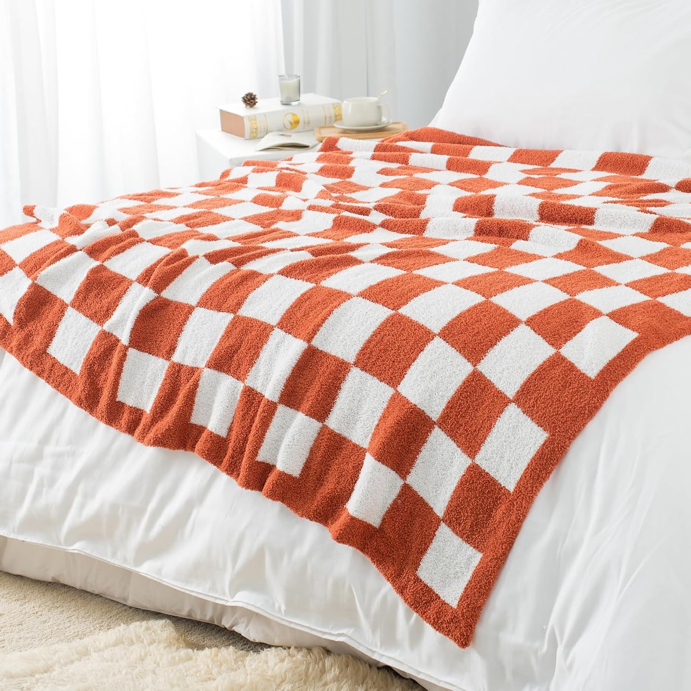 Soft Checkered Plaid Throw Blanket - Photo 2