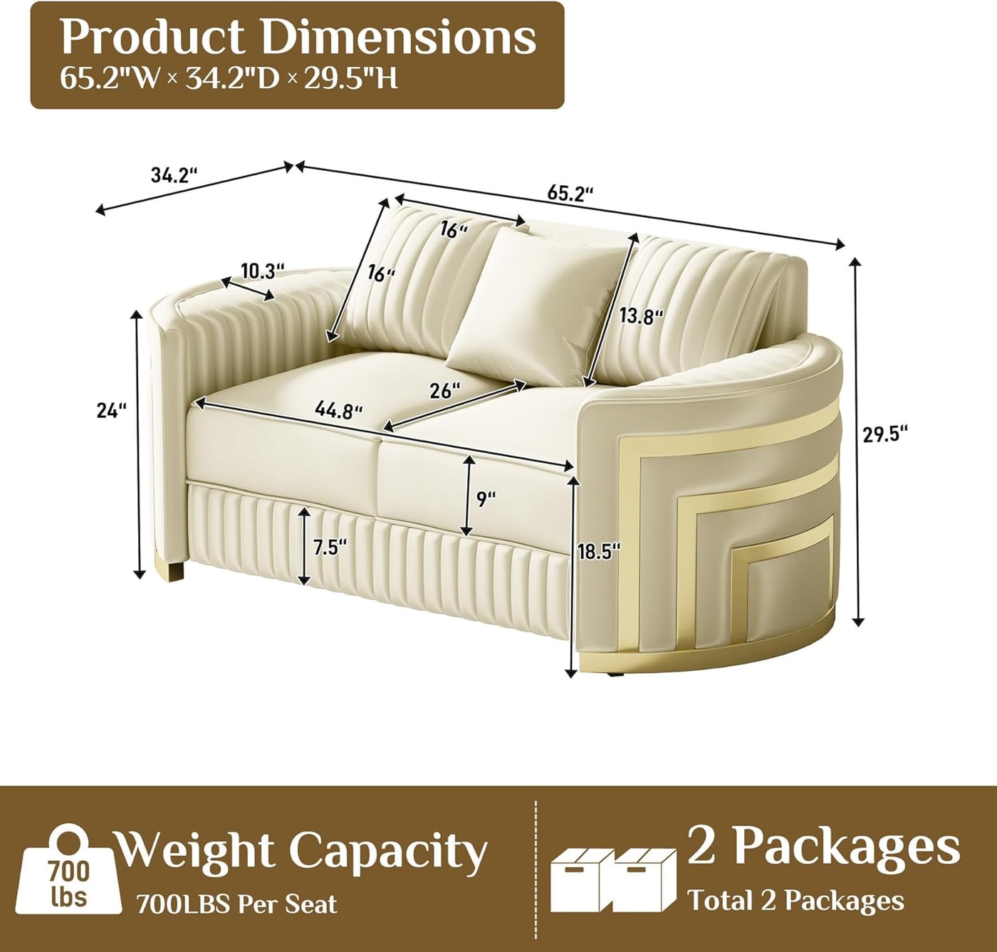 Two-Piece Tufted Velvet Chesterfield Sofa and Loveseat Set - Photo 2