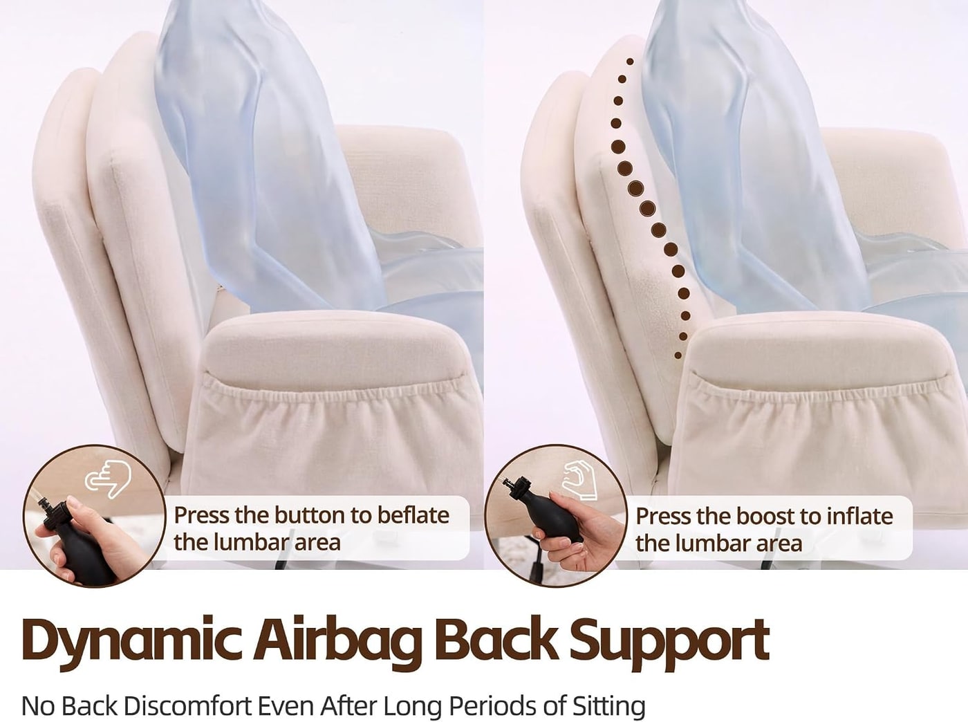 Criss Cross Swivel Vanity Chair with Adjustable Armrests - Photo 4