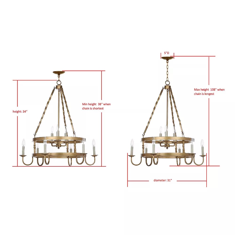 Crowley Two-Tier Adjustable Chandelier - Photo 3
