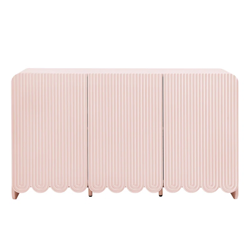 Dahlia Fluted Scalloped Sideboard Cabinet - Photo 3
