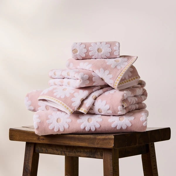 Daisy Field Six-Piece Cotton Towel Set - Photo 2
