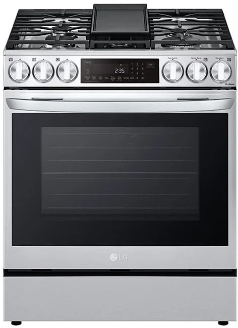 30-Inch Slide-In Dual Fuel Range with Air Fry and PrintProof Stainless Steel