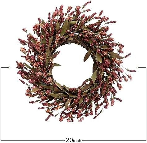 20-Inch Fall Artificial Flower String Wreath - Photo 3