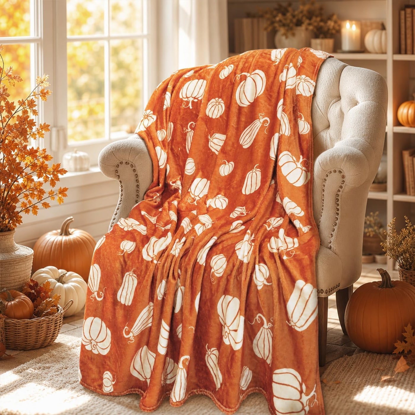 Autumn Plaid Flannel Throw Blanket - Photo 2