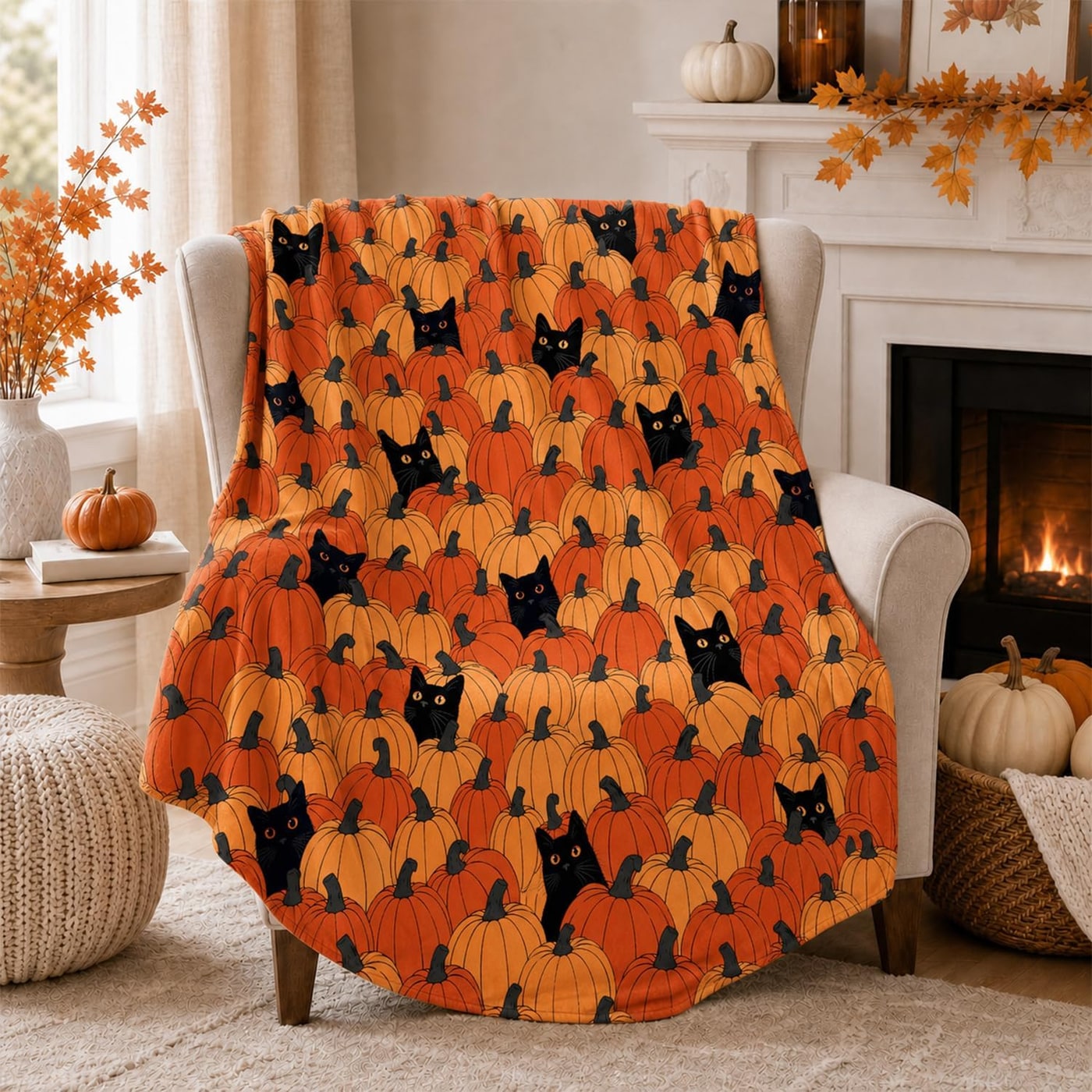 Autumn Plaid Flannel Throw Blanket - Photo 3