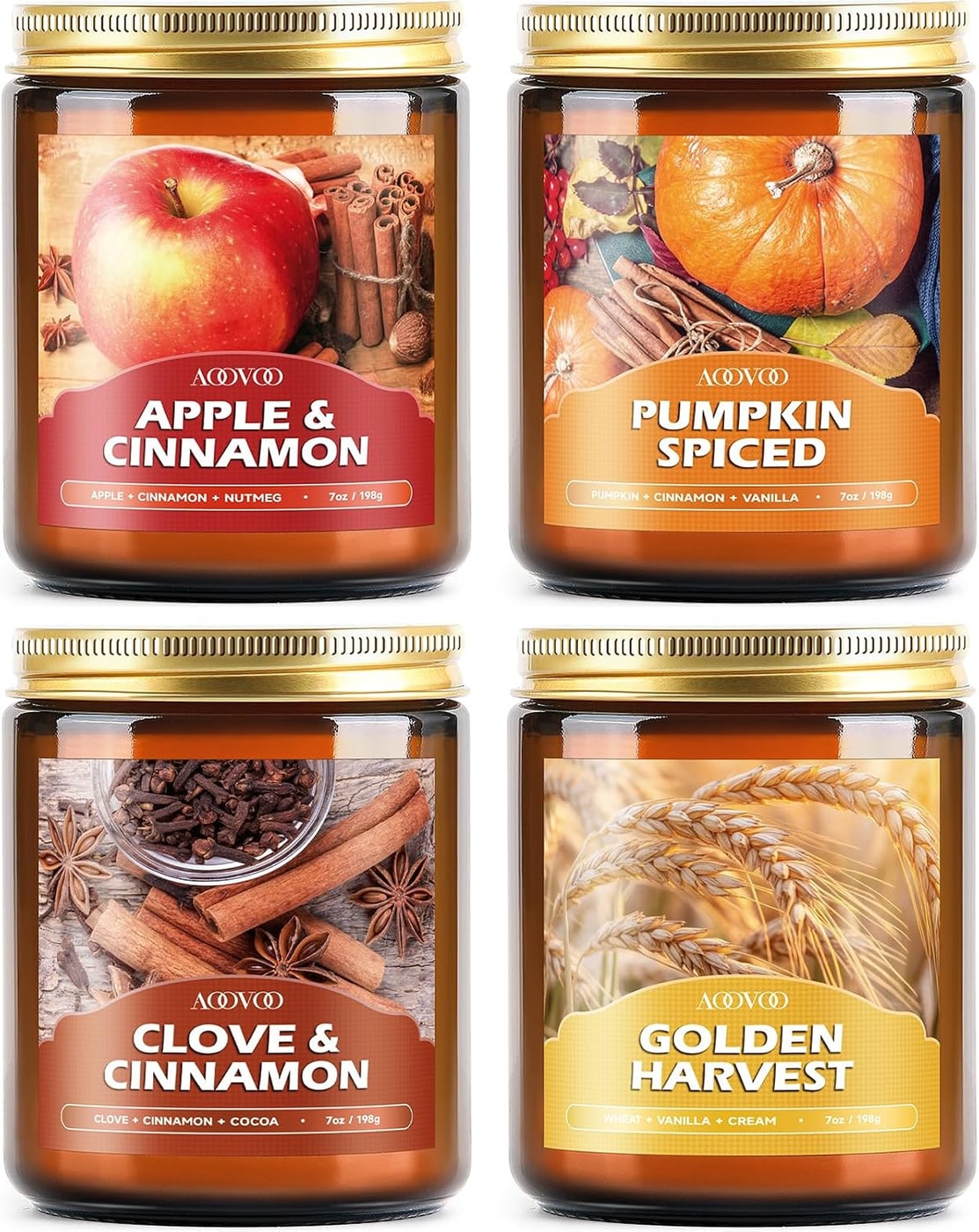 Six-Piece Fall Scented Soy Candle Gift Set - Photo 4