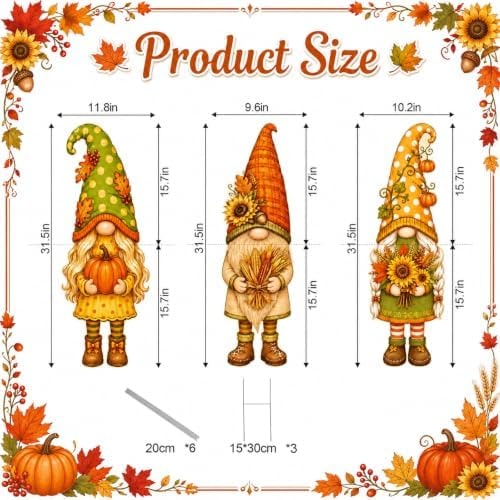 Fall Yard Sign Stakes Outdoor Harvest Decor - Photo 2