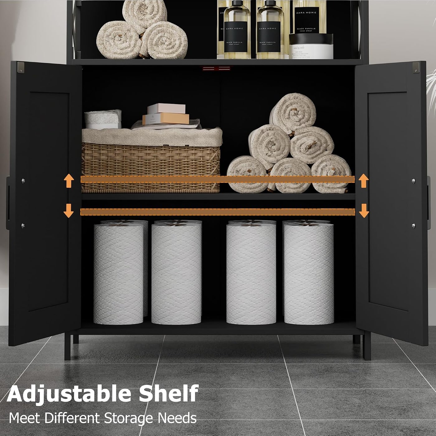 Freestanding Farmhouse Storage Cabinet with Barn Doors - Photo 4