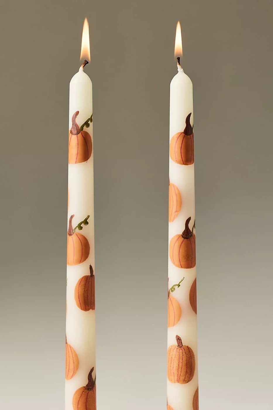 Hand-Painted Farmstand Tapers, Set of 2