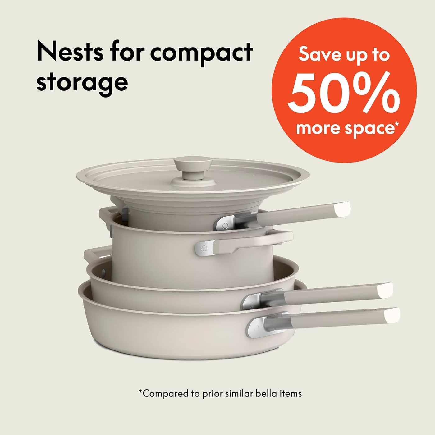 Fits-Anywhere 9-Piece Ceramic Nonstick Cookware Set - Photo 3