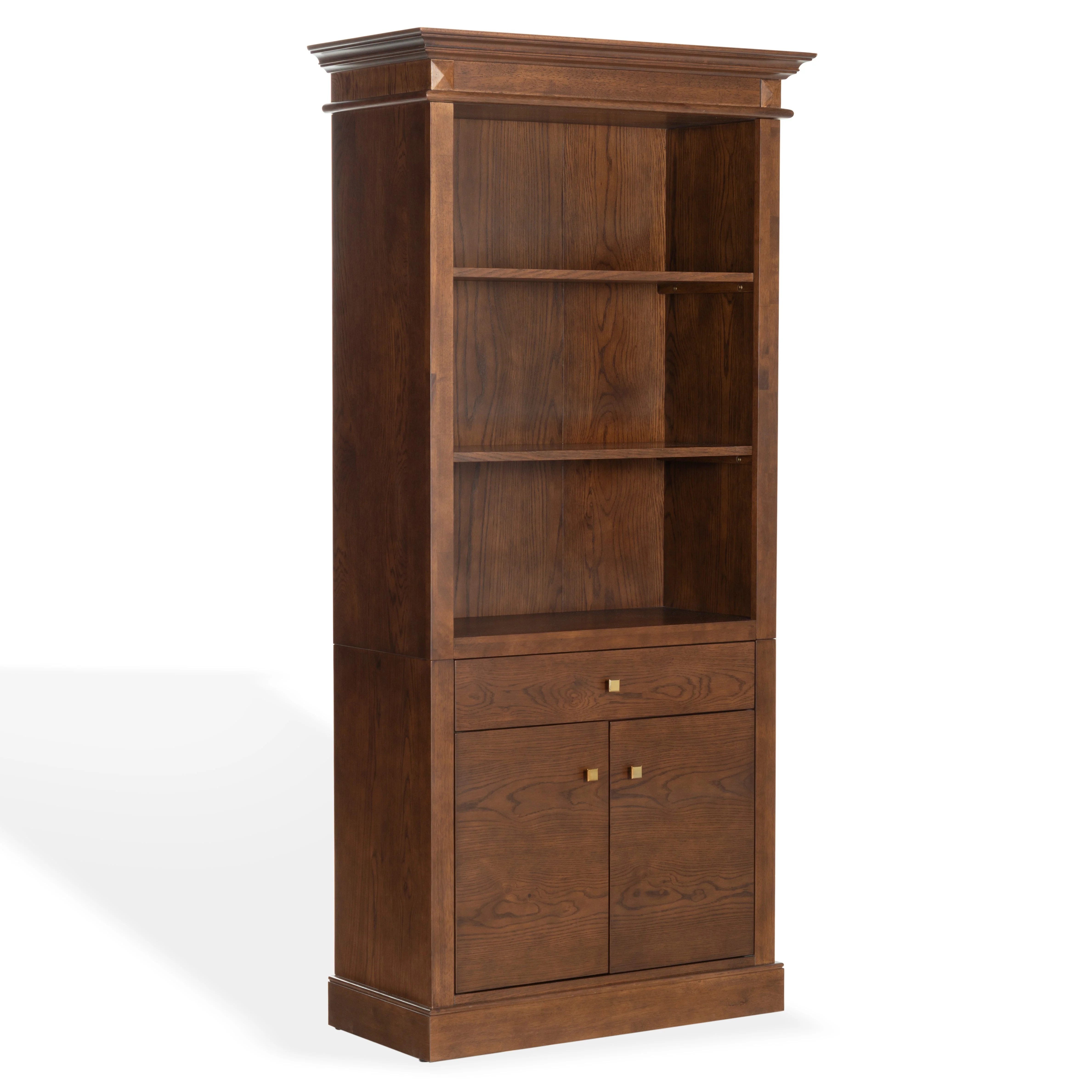 Francesco Four-Shelf Wood Bookcase - Photo 2
