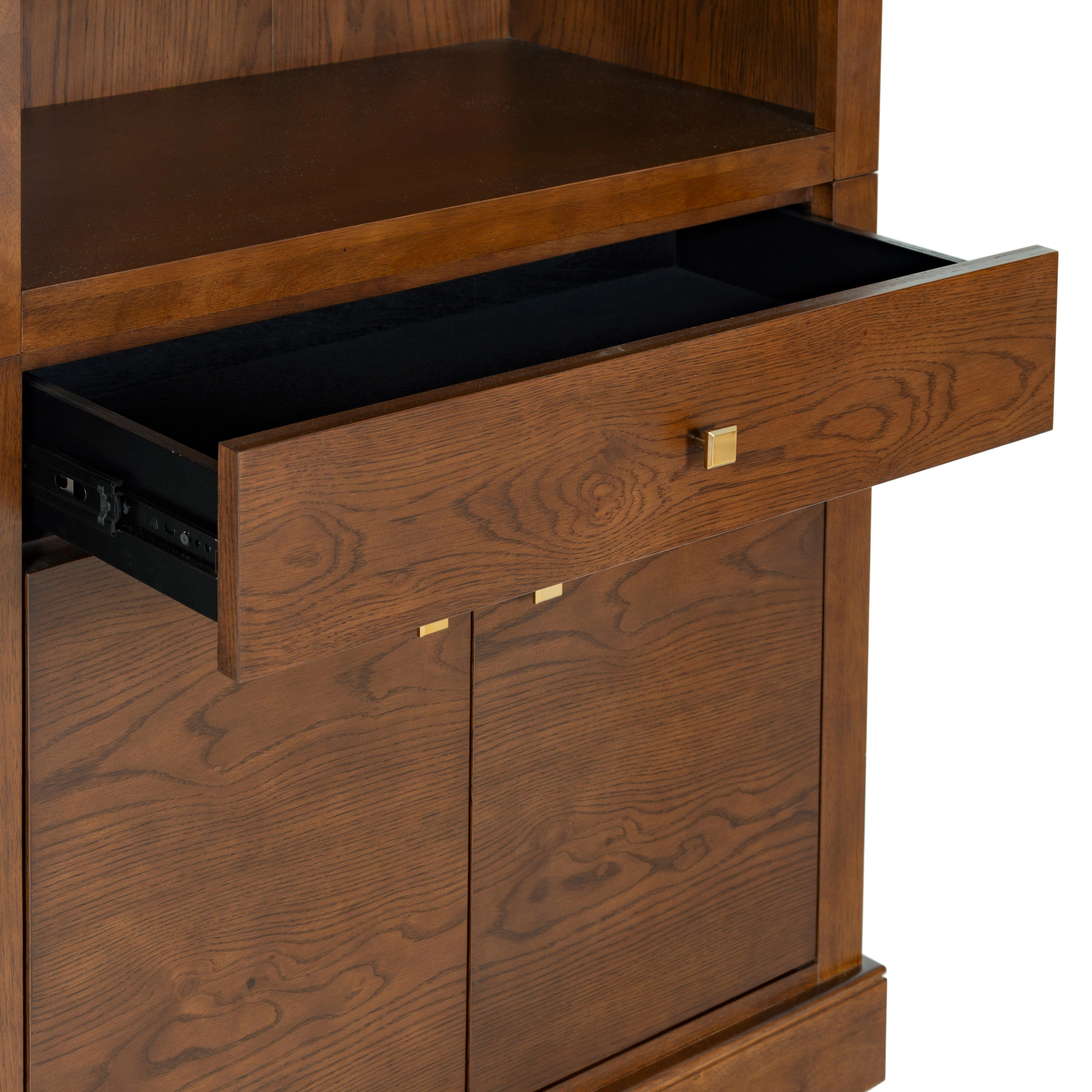 Francesco Four-Shelf Wood Bookcase - Photo 3
