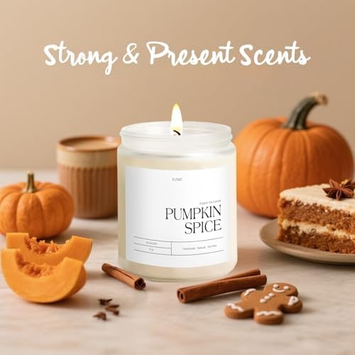Hand-Poured Soy Candle in Frosted Glass Jar, 9oz - Photo 3