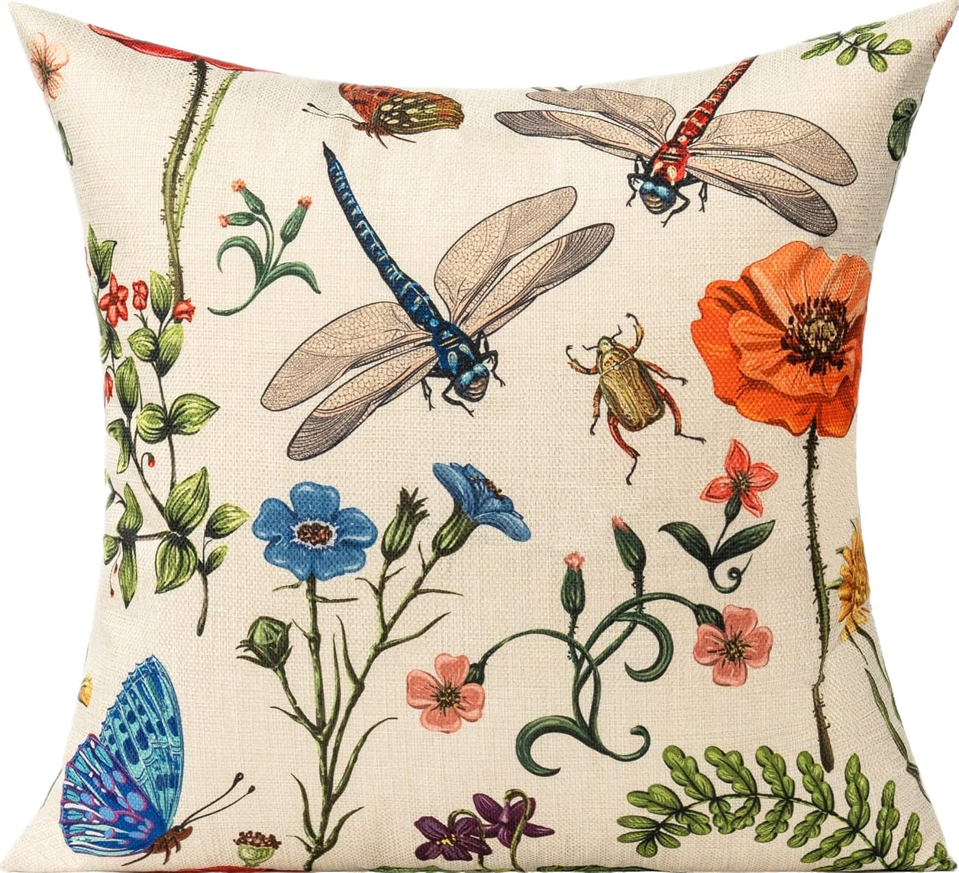 Garden Floral Outdoor Pillow Covers, Set of 4 - Photo 2