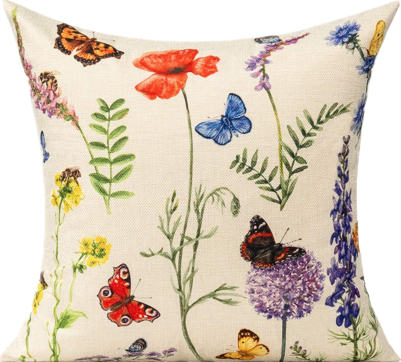 Garden Floral Outdoor Pillow Covers, Set of 4 - Photo 3