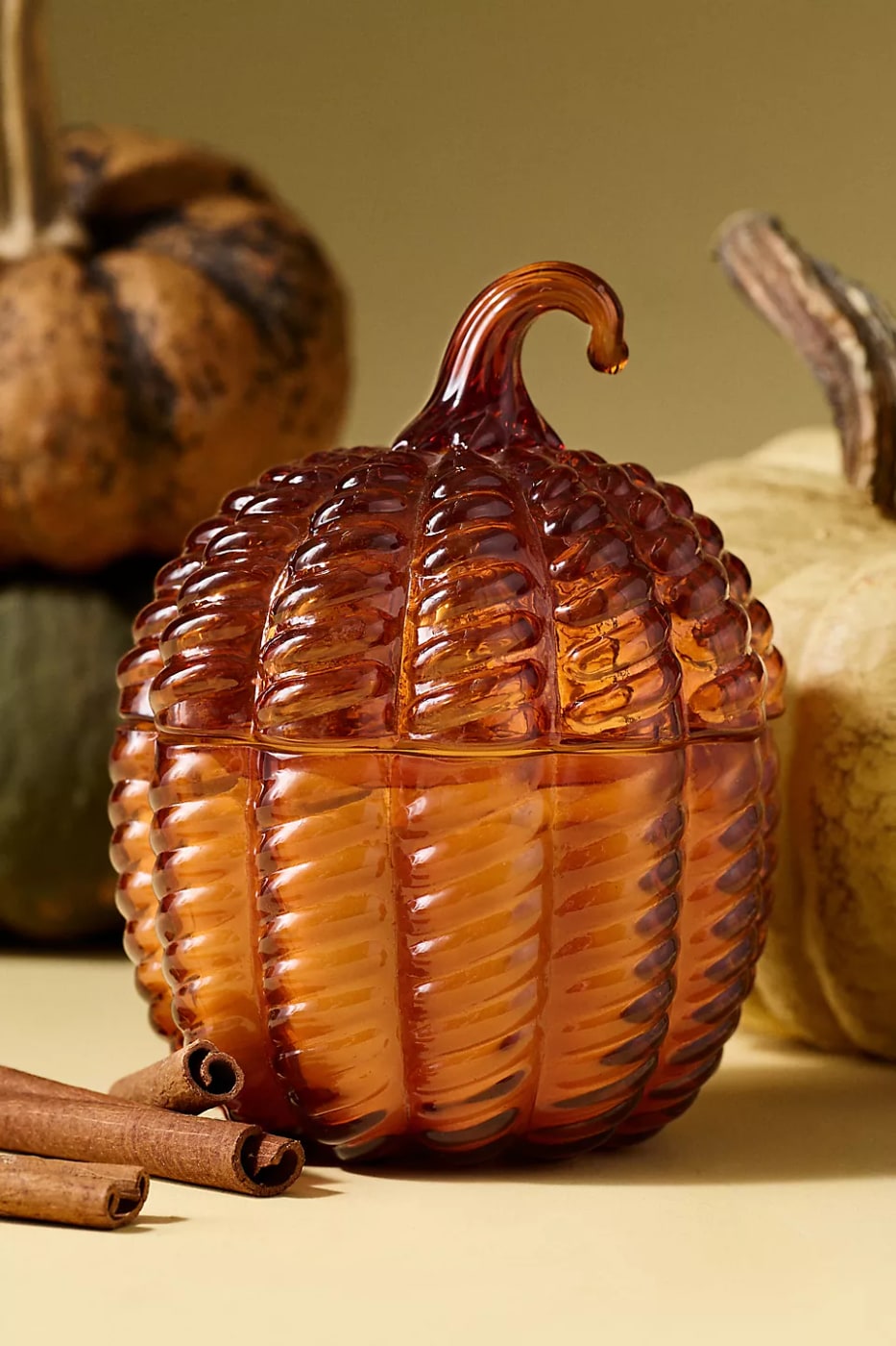 Gather Figural Pumpkin Candle, Sweet Vanilla