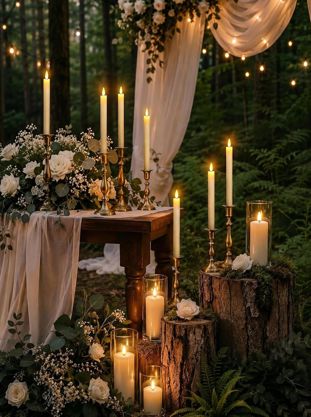 Flameless Real-Wax Taper Candles with Remote Timer - Photo 3
