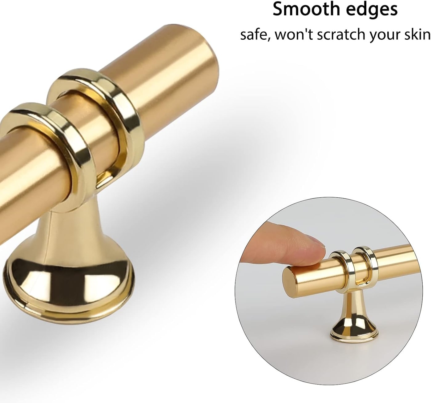 Gold Cabinet Pull Handles, 10-Pack - Photo 2