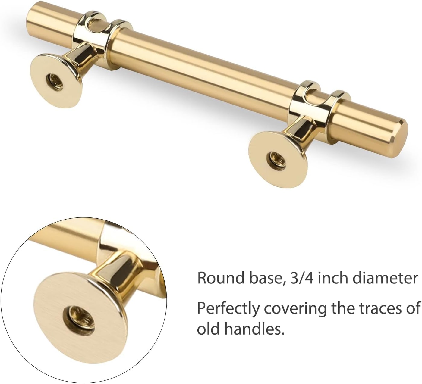 Gold Cabinet Pull Handles, 10-Pack - Photo 3
