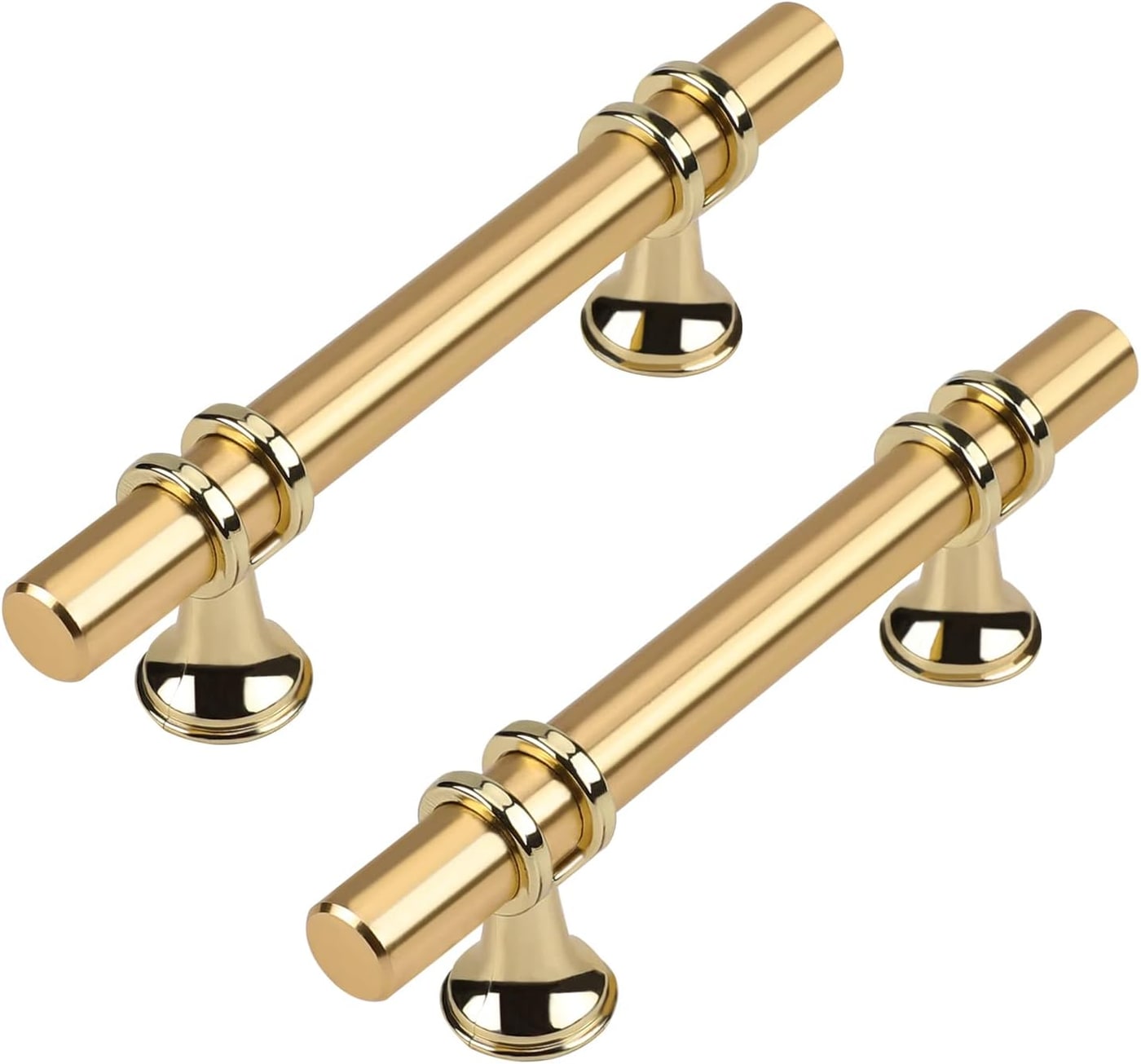 Gold Cabinet Pull Handles, 10-Pack