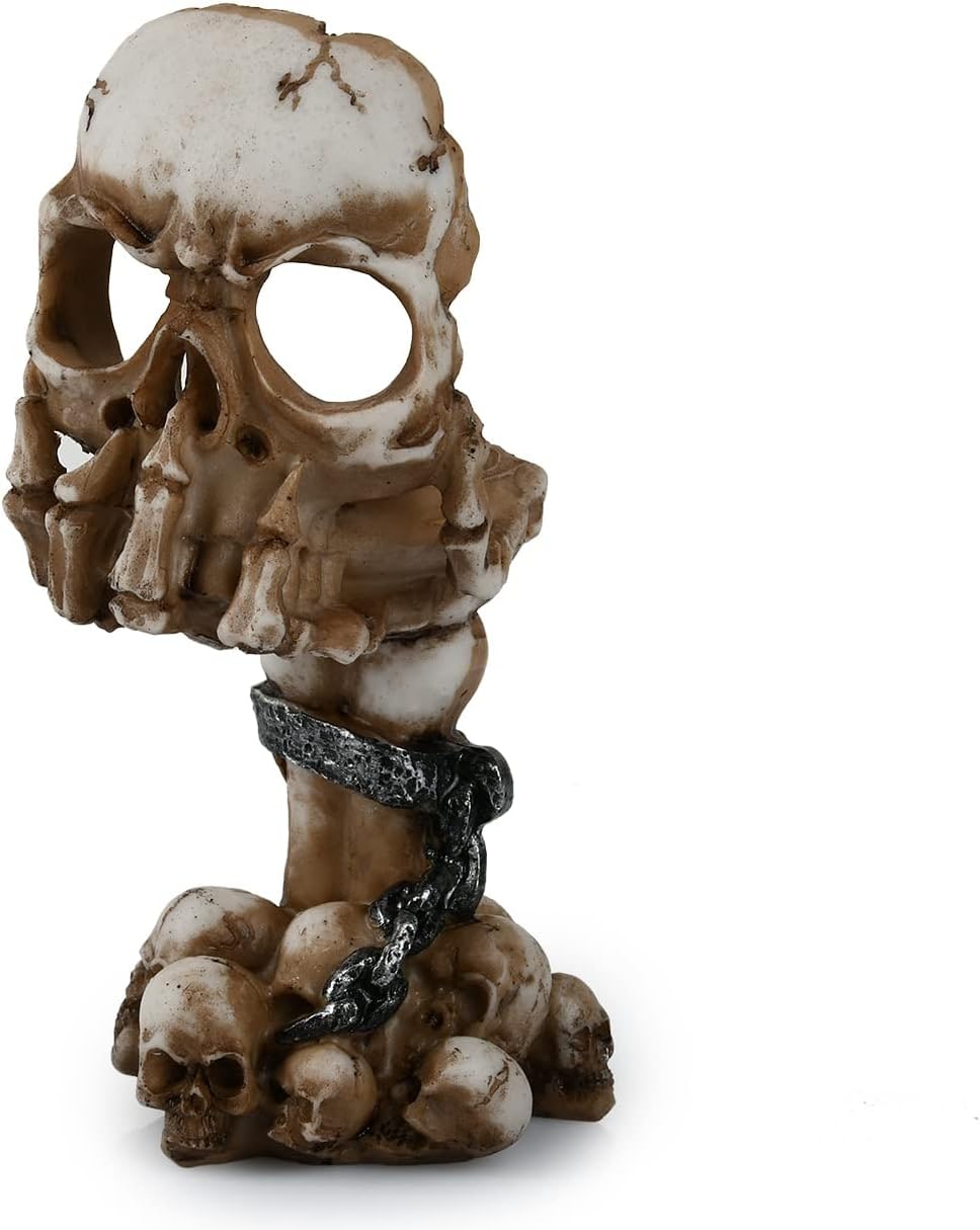 Gothic Skeleton Skull Tealight Holders, Set of 4 - Photo 3
