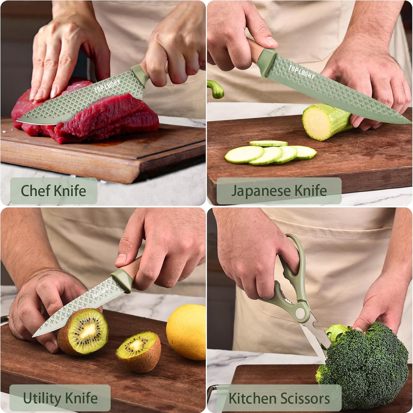Six-Piece Stainless Steel Knife Block Set - Photo 3