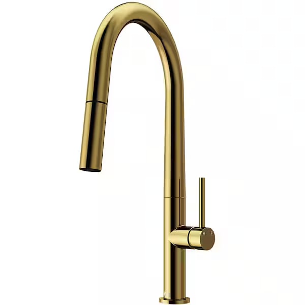 Greenwich Pull-Down Kitchen Faucet - Matte Brushed Gold