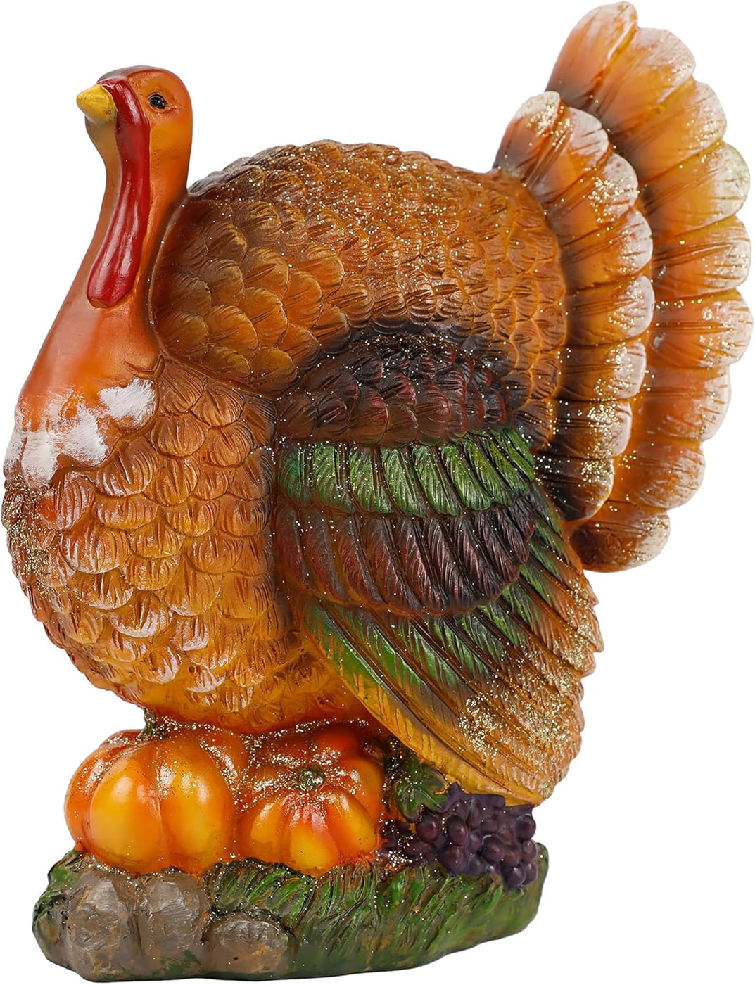 Hand-Painted Resin Turkey Harvest Centerpiece