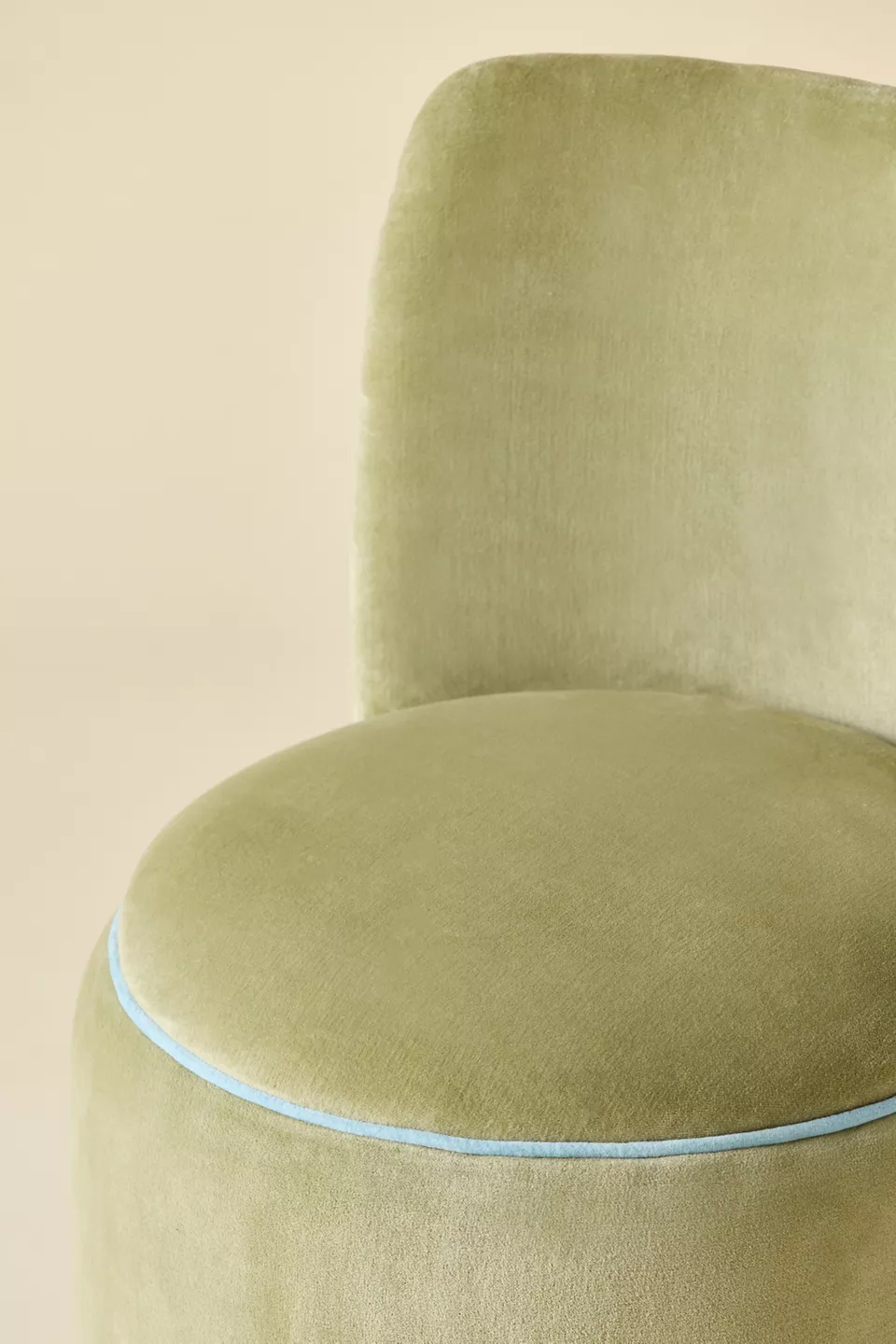 Velvet Cylindrical Vanity Chair - Photo 3