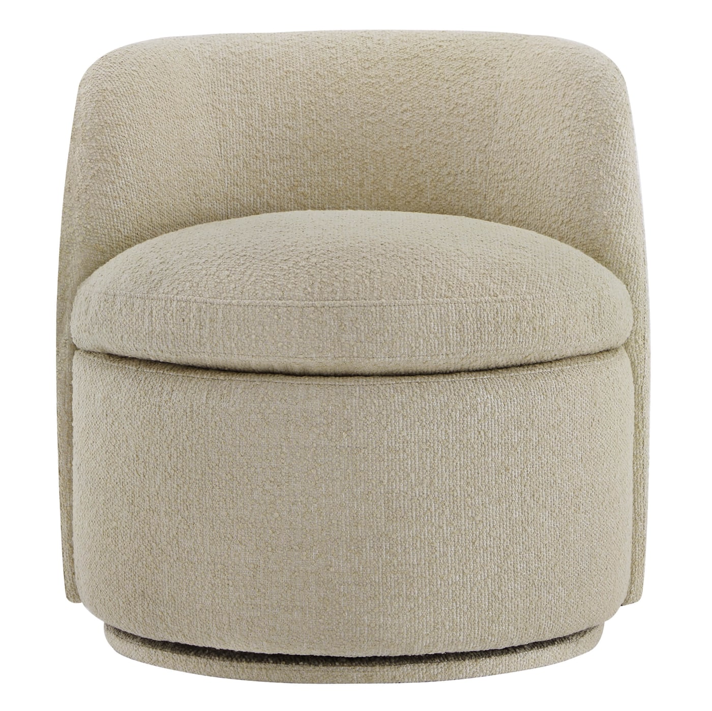 Jolie Bouclé Swivel Accent Chair - Photo 2