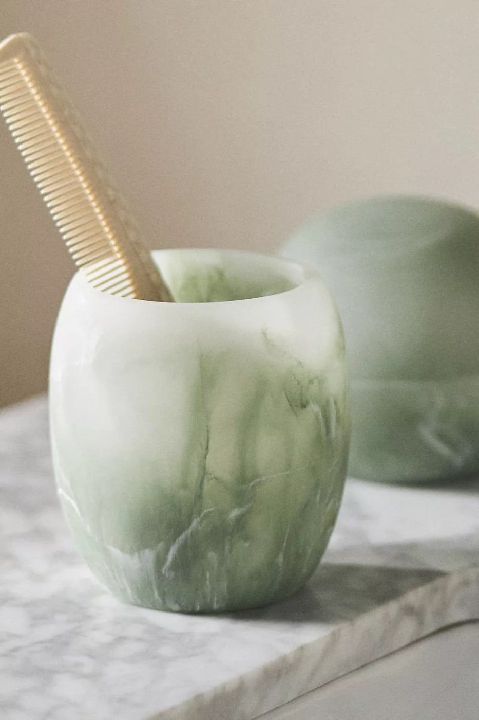 Luna Resin Bath Tumbler - Green